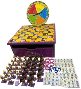 Dora the Explorer Wooden Toy/Game Box Chess Checkers Dominoes Figures Swiper - Picture 1 of 16