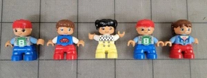 RARE Lot of 5 Lego Toddler Duplo Figures Minifigures Boys Girls Child Children - Picture 1 of 2