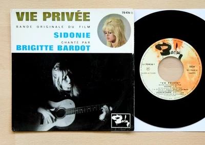 Brigitte Bardot -  Sidonie, Vie Privee OST 1962 EP 7" France Barclay + PS - Bild 1 von 4