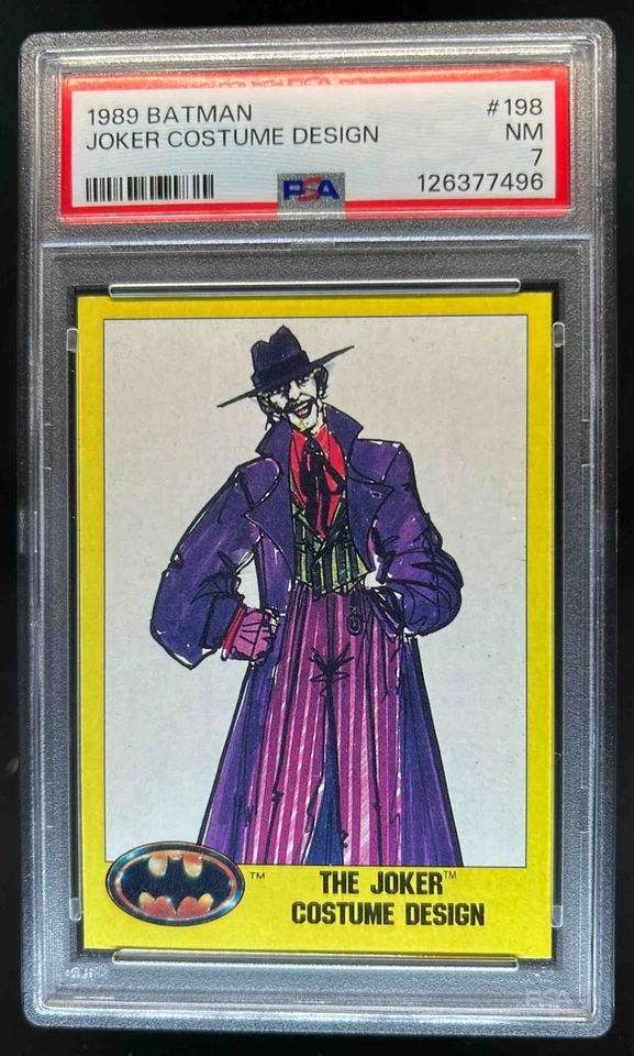1989 Batman The Joker Costume Design #198 PSA 7 - Image 1 of 2