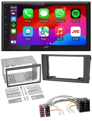 JVC Bluetooth 2DIN MP3 DAB USB Autoradio für Iveco Daily 06-14 schwarz - Bild 1 von 4