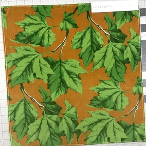 Dappled Leaf Emerald/Amber Harlequin Fabric Sample 17"x17" Sophie Robinson #18 - Picture 1 of 11