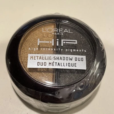 L'Oreal Paris HiP Studio Secrets Professional Metallic Eye Shadow Duo Gilded 806 - Image 1 of 2