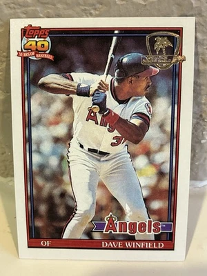 1991 Topps Operation Desert Shield #630 Dave Winfield California Angels NRMT D - Image 1 of 2