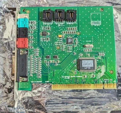 Creative Labs Ensoniq ES1371 PCI Sound Card Windows 95 98 ME 2000 XP DOS Gaming - Image 1 of 4
