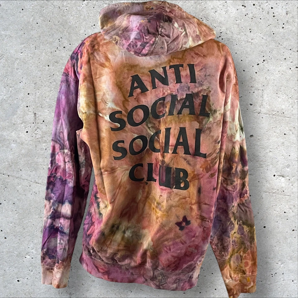 Sudadera con Capucha Anti Social Social Club Talla Grande Arco Iris Tie Dye F459 Foto 1 de 4