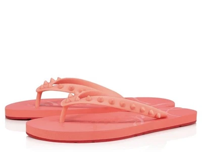 Chanclas CHRISTIAN LOUBOUTIN Loubi Donna Color Opereta Talla 37/6.5 Mujer NUEVAS Foto 1 de 4