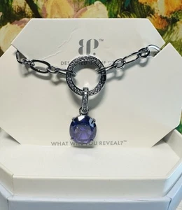 Bomb Party OG Necklace "A Vibe In Itself" NK39901 Purple Topaz On Hematite ๐๐ - Picture 1 of 2