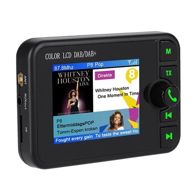 2.4in Color LCD Car DAB Radio 170‑240MHz DAB/87.5‑108MHz FM Car Digital DAB NEW - Image 1 of 4