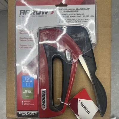 Heavy-Duty Arrow T50 Staple Gun Tacker & Brad Nailer Brand New in Package - Image 1 of 4