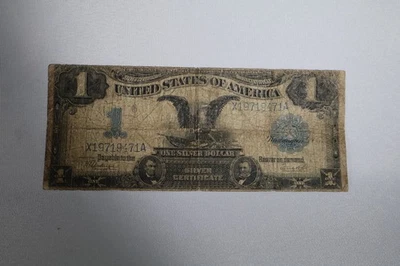 1899 $1 Black Eagle One Dollar Note Large Silver Certificate - Image 1 of 4