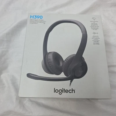 Logitech H390 Black Over the Ear Headset (BVT) - Image 1 of 2