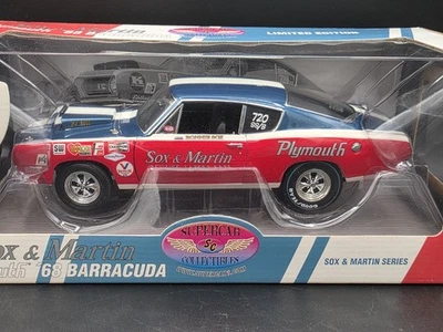 Supercar Collectibles Sox & Martin 1968 Plymouth Cuda Super Stock Car Foto 1 de 4