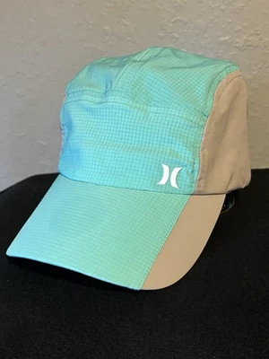 Hurley Mujer Terra Sprinter Sombrero en Azul Claro y Gris con Logo Blanco  Foto 1 de 4