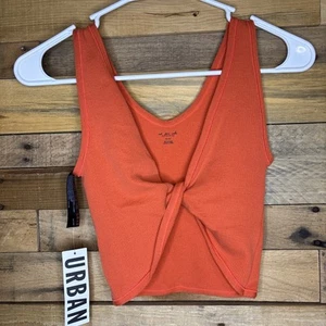 Out From Under For Urban Outfitters Tank Crop Top Women’s NWT Size M/L Coral - Picture 1 of 9
