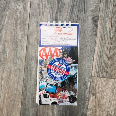 2002 AAA Triptik Knoxville TN to Hilton Head Island Sc Strip Map - Image 1 of 4