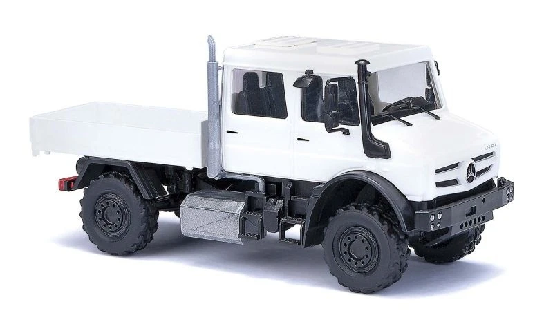 Busch H0 51081 Unimog U 5023 Doppelkabine Weiß