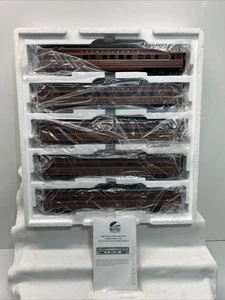 MTH PREMIER PENNSYLVANIA 5 STRIPE TUSCAN SMOOTH SIDED 70' ABS 5 CAR SET LN - Picture 1 of 14