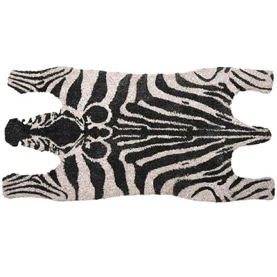 Türvorleger Fußmatte Zebra 38x75 cm Kokosmatte Schmutzfangläufer rutschfest  - Bild 1 von 2