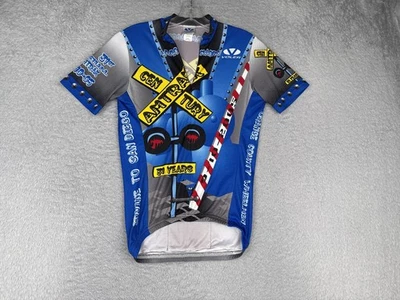 Vintage Voler Cycling Jersey Mens Small Blue Amtrak Century OCW 2005 USA Irvine - Image 1 of 4