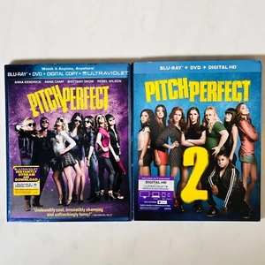 Pitch Perfect + Pitch Perfect 2 - Blu-ray + DVD - Anna Kendrick - Slip Covers - Picture 1 of 7