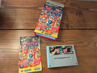 Super Bomberman Panic Bomber W - Super Famicom - Complete - US SELLER - Image 1 of 4