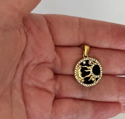 Madreperla Negra Sol y Luna Cadena de Mujer Foto 1 de 3