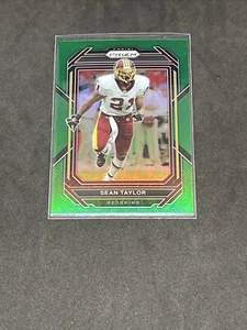 2022 Panini Green Prizm No.300 Sean Taylor Washington Commanders! - Picture 1 of 2