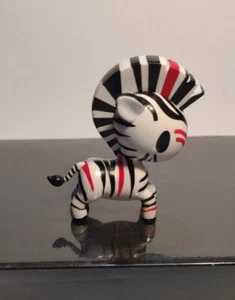 Tokidoki unicorno series 2 Zamba Vinyl Unicorn Figure Zebra Red Black White  - Picture 1 of 4