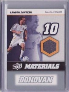 2008 Upper Deck MLS Materials #MM18 Landon Donovan GREY Jersey GRAY - Flat S/H