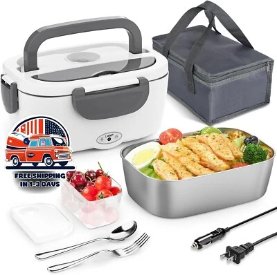 Fiambrera Térmica Portátil 3 en 1 a Prueba De Fugas Acero inoxidable 1.5L EUA NOVO - Imagem 1 de 4