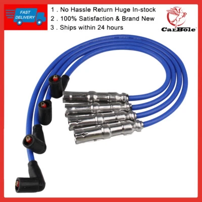 Cable de encendido de bujía de alto rendimiento para Golf Jetta GTI Volkswagen 2,0 L Foto 1 de 4