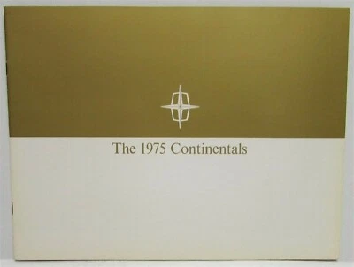 Lincoln Continentals Town Car 1975 cupé sedán Mark IV folleto de ventas dorado original Foto 1 de 4