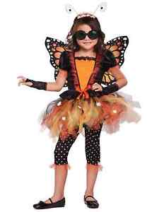 Magnificent Monarch Butterfly Garden Fairy Insect Book Week Girls Costume XS