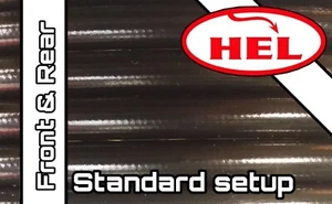 Black Suzuki GS1000 G 80-83 HEL braided FR & RR brake hoses std setup - Picture 1 of 7