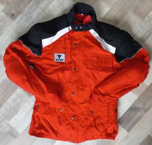 Vintage Dainese 90's Armoured Motorcycle Biker Jacket with Lining Red/Black. - Picture 1 of 9