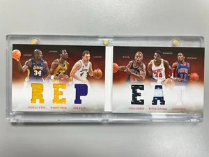 2012 Panini Preferred Repeat /199 #2 Shaquille Rodman Olajuwon Zeke Thomas Laker - Picture 1 of 2