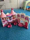One Used ELC Happyland Fairy Tale Fantasy Castle With 4 Figures And Carriage