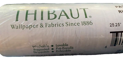 Papel de parede Thibaut Pat T6417 Run #6 samambaias palmas vasos plantadores 3 rolos raro 013-030 - Imagem 1 de 4