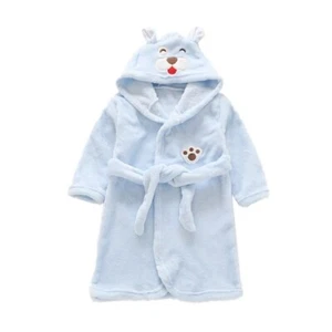 Little Animals Collection: Lightweight Hooded Kids Animal Dressing Gown - Picture 1 of 23