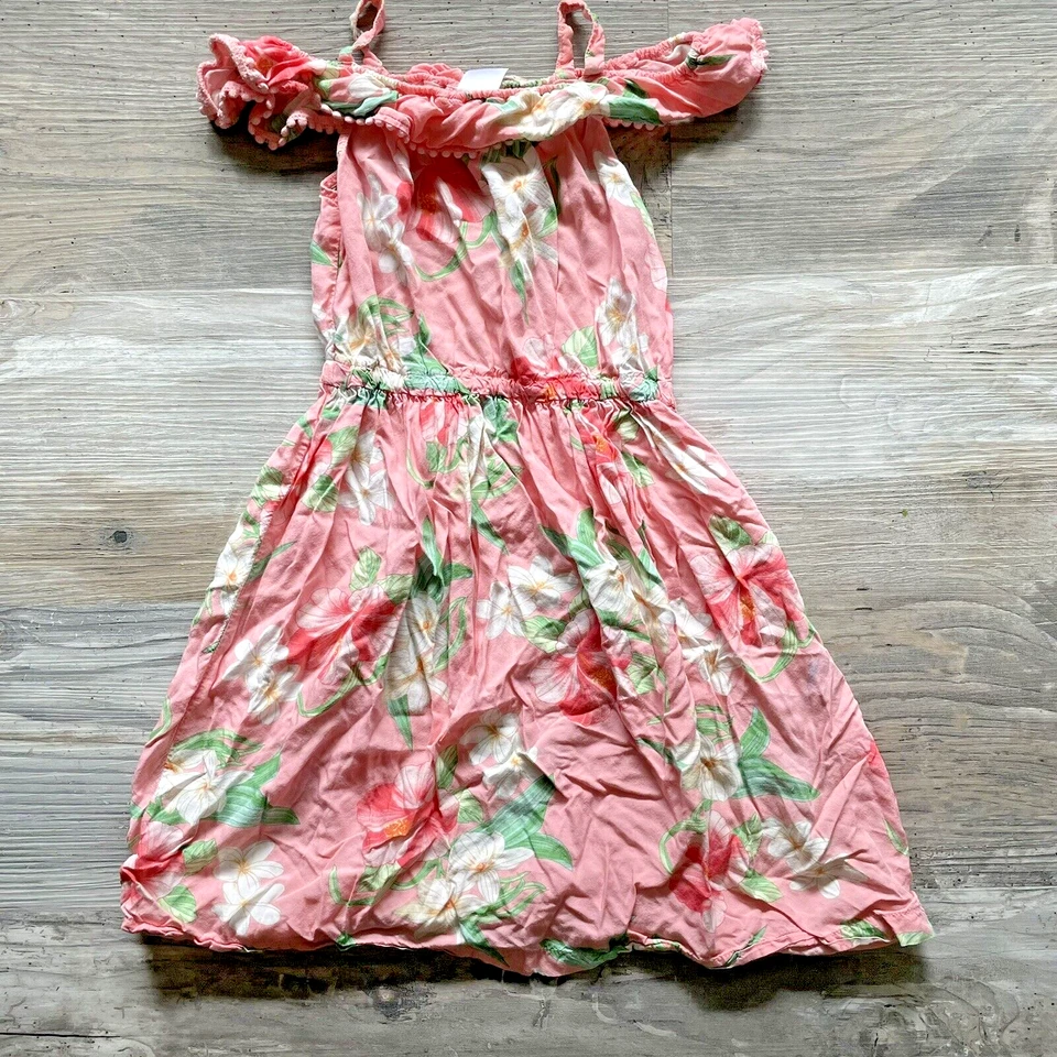 Vestido de sol Carter hawaiano floral con tiras talla 4T para niña Foto 1 de 4