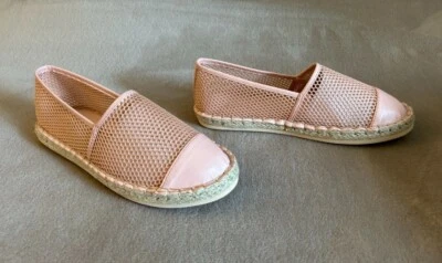 Mocasines alpargata QUPID nuevos en caja para mujer talla 6 Riri-02 rosa malla sin cordones Foto 1 de 4