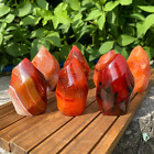 Natural Carnelian Flame Red Agate Tower Crystal Tower Mineral Rocks Collection