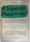 A Separate Peace John Knowles First Edition Second Printing 1960 HCDJ