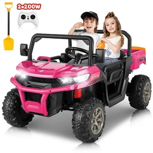 24V 2 Seater Ride on Car Truck Electric Ride On UTV w/Remote Control 4 Wheeler - Picture 1 of 38