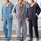 2023 Men's winter thick coral velvet pajamas, pants, long sleeves, two-piece set