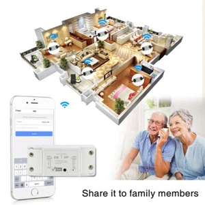 Wifi Smart Control Light switch Wireless Remote Timer With Alexa Google 1~10PCS - Picture 1 of 12