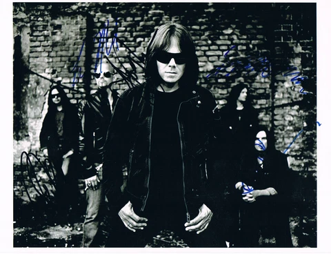 Europe genuine autograph 8"x11" photo signed In Person Swedish hard rock band Cover