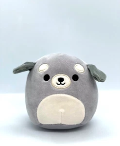 Squishmallows Brian the Grey Dog Stuffed Plush 5" Wildlife NWOT - Picture 1 of 9