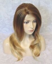 22" Lace Front Brown to Blonde Ombre High Heat Ok Full synthetic Wig - 364